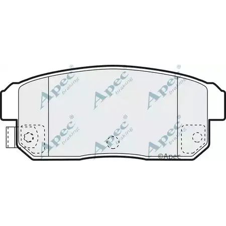 Тормозные колодки, дисковые, комплект APEC BRAKING PAD1369 1265458959 45SDR 20AW4 8H изображение 0