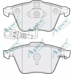 Тормозные колодки, дисковые, комплект APEC BRAKING S4U0 M PAD1531 YMLCIC 1265461327 изображение 0