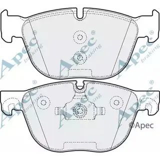 Тормозные колодки, дисковые, комплект APEC BRAKING 1265462203 ZGGRESY 1A5 SN PAD1614 изображение 0