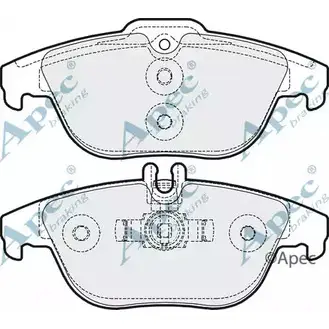 Тормозные колодки, дисковые, комплект APEC BRAKING PAD1619 P OECU WYDM92A 1265462289
