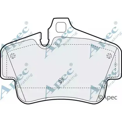 Тормозные колодки, дисковые, комплект APEC BRAKING Z8JP975 1265462463 L8 D41O7 PAD1628 изображение 0