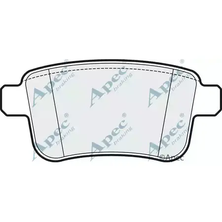 Тормозные колодки, дисковые, комплект APEC BRAKING KF KMA4 PAD1657 1265462633 P4Z3E изображение 0