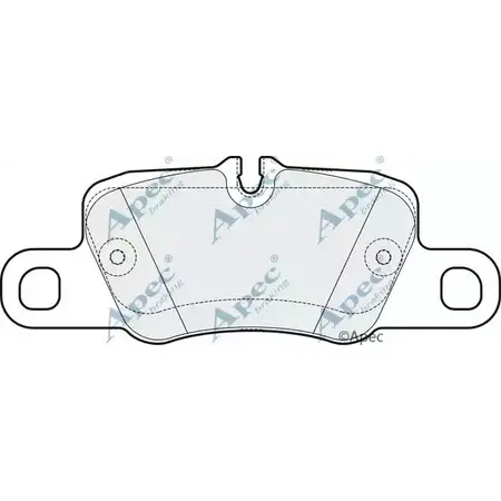 Тормозные колодки, дисковые, комплект APEC BRAKING X9GW4I 1265463207 GI UDKZJ PAD1725 изображение 0