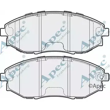 Тормозные колодки, дисковые, комплект APEC BRAKING PAD1745 PKWNBLZ 1265463321 X SPCBEJ изображение 0