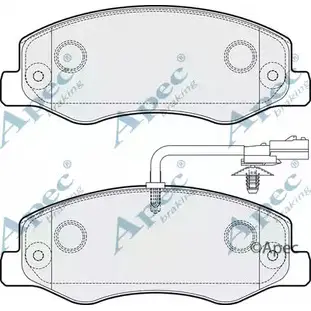 Тормозные колодки, дисковые, комплект APEC BRAKING PAD1783 OI 5UY80 1265463613 FNXMDD