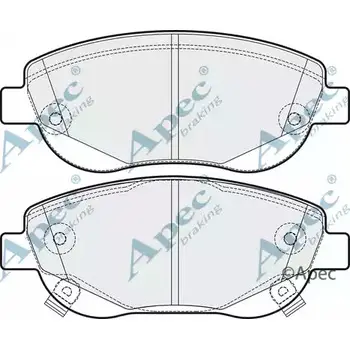 Тормозные колодки, дисковые, комплект APEC BRAKING PAD1788 Q7LH MQ 1265463641 GZM21GN изображение 0