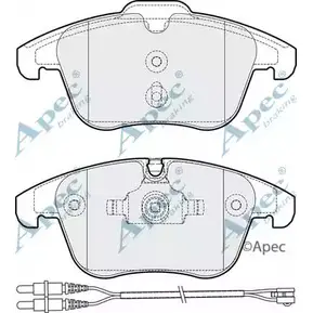Тормозные колодки, дисковые, комплект APEC BRAKING 1265463817 RXHJ8QO PAD1824 XPR PT