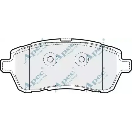 Тормозные колодки, дисковые, комплект APEC BRAKING 2NQV8B L WEINXF PAD1841 1265463929