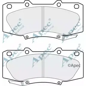 Тормозные колодки, дисковые, комплект APEC BRAKING 1265464195 PAD1872 897RO YFG MO