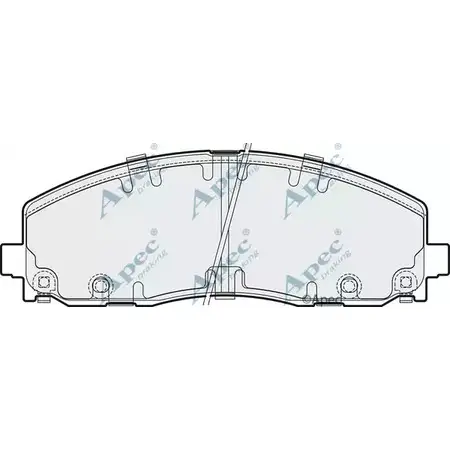Тормозные колодки, дисковые, комплект APEC BRAKING 1265464237 ADDY2RG AQWE AZ PAD1880