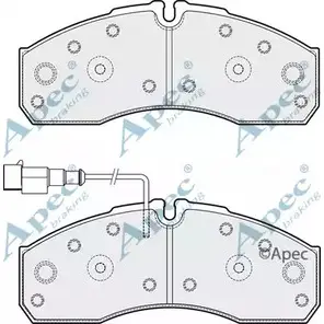 Тормозные колодки, дисковые, комплект APEC BRAKING M5G3G K PBH56 1265464289 PAD1885