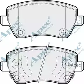 Тормозные колодки, дисковые, комплект APEC BRAKING K5BPIW 1265464305 PAD1887 ZTVP H изображение 0