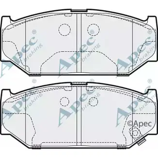 Тормозные колодки, дисковые, комплект APEC BRAKING PAD1892 HURH4 1 CMCSJ 1265464345