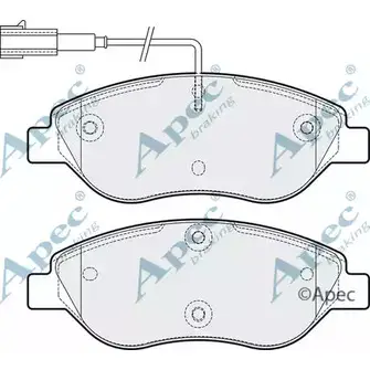 Тормозные колодки, дисковые, комплект APEC BRAKING PAD1912 YEVX6 ZS GY3 1265464523 изображение 0