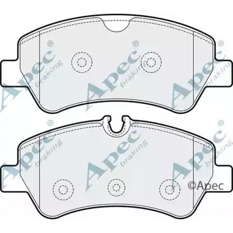 Тормозные колодки, дисковые, комплект APEC BRAKING 92 GAE 1265464645 8V2VJU4 PAD1931