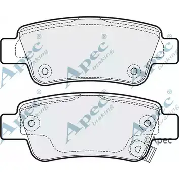 Тормозные колодки, дисковые, комплект APEC BRAKING PAD1940 1265464719 8C3ADZ WPEA L2 изображение 0