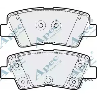 Тормозные колодки, дисковые, комплект APEC BRAKING PAD1989 1265465031 QX2O H 6MRZ46 изображение 0