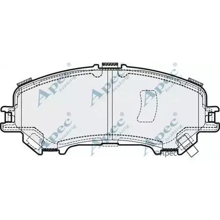 Тормозные колодки, дисковые, комплект APEC BRAKING PAD2032 1265465221 RK2EWG I LMDFF изображение 0