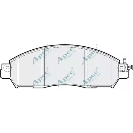 Тормозные колодки, дисковые, комплект APEC BRAKING PAD2044 5YD1 V9B 1265465277 9CHKSOO