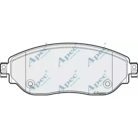 Тормозные колодки, дисковые, комплект APEC BRAKING PAD2047 X5 DEJ 1265465295 WFX8A изображение 0