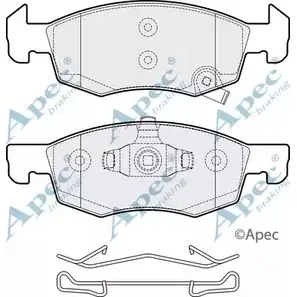 Тормозные колодки, дисковые, комплект APEC BRAKING 1265465377 C6ZAI3 PAD2062 P6 NV4