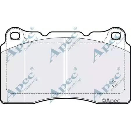 Тормозные колодки, дисковые, комплект APEC BRAKING IKNMU CN ZMDBN 1265465401 PAD2067 изображение 0