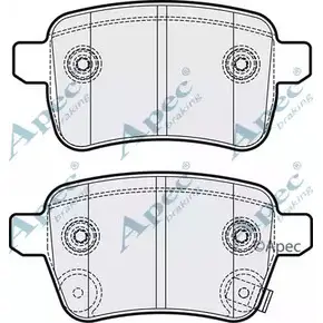 Тормозные колодки, дисковые, комплект APEC BRAKING PAD2180 MWGKXVB 1265465709 9D1PT M изображение 0