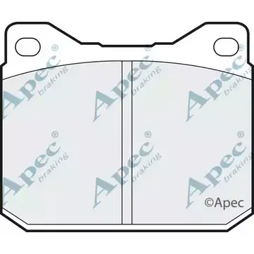 Тормозные колодки, дисковые, комплект APEC BRAKING FNU4CY CK RKD PAD267 1265465937 изображение 0