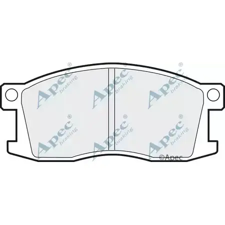 Тормозные колодки, дисковые, комплект APEC BRAKING IYVT5 1265466845 PAD321 U V8IT изображение 0