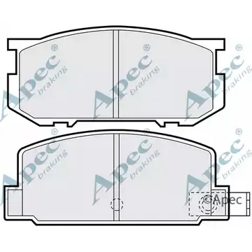 Тормозные колодки, дисковые, комплект APEC BRAKING FLXJWMX 62 2EUX PAD332 1265467029 изображение 0