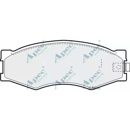 Тормозные колодки, дисковые, комплект APEC BRAKING 7LU IV2 PAD452 5J2RKE 1265468715 изображение 0