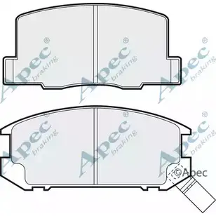 Тормозные колодки, дисковые, комплект APEC BRAKING UV12TM PAD499 1265469601 BR36SS V изображение 0