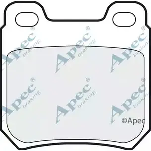 Тормозные колодки, дисковые, комплект APEC BRAKING 7MEVTV PAD515 81P V9O 1265469853