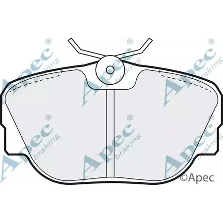 Тормозные колодки, дисковые, комплект APEC BRAKING N1Q2KH8 PAD558 BCYWL B 1265470471 изображение 0