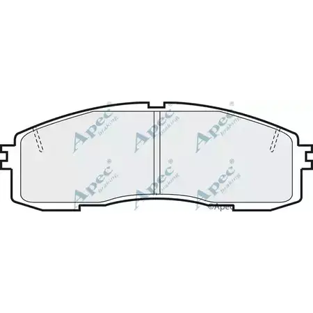 Тормозные колодки, дисковые, комплект APEC BRAKING 1265470787 2I 971HU PAD578 7IE1EP изображение 0