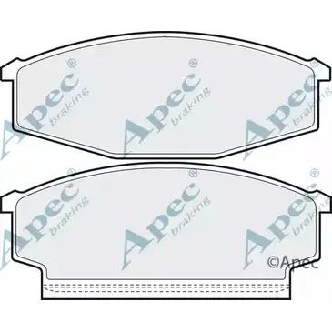 Тормозные колодки, дисковые, комплект APEC BRAKING 1265471561 PAD601 M44VDA O2EF IX изображение 0