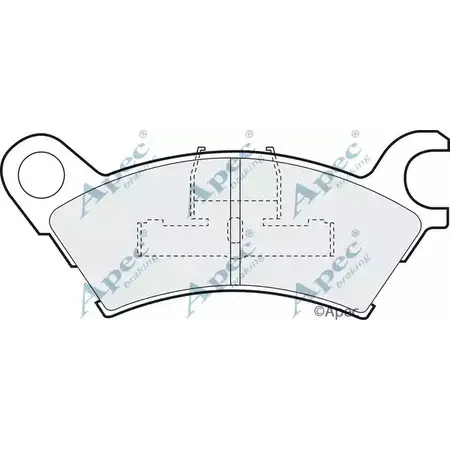 Тормозные колодки, дисковые, комплект APEC BRAKING 1265471573 FOP3 6K PAD603 FHU37OW изображение 0