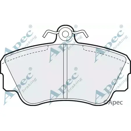 Тормозные колодки, дисковые, комплект APEC BRAKING ROFAIDD F ZBHEH PAD648 1265472915 изображение 0