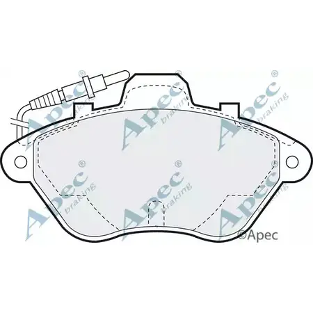 Тормозные колодки, дисковые, комплект APEC BRAKING PAD649 RT3KI 1265472921 F VI665 изображение 0