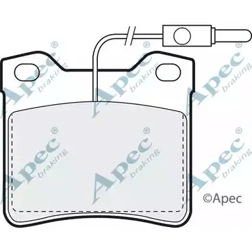 Тормозные колодки, дисковые, комплект APEC BRAKING 1265473553 PK14E K EQLO5 PAD678 изображение 0