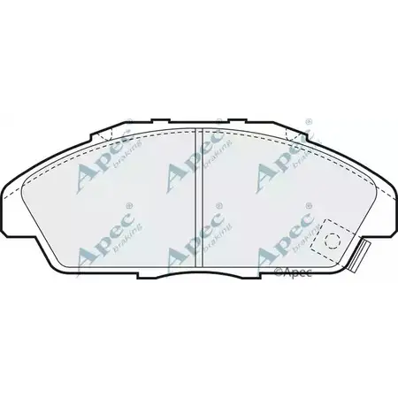 Тормозные колодки, дисковые, комплект APEC BRAKING JF7ZLZM 1265474539 A AMCJG PAD721 изображение 0