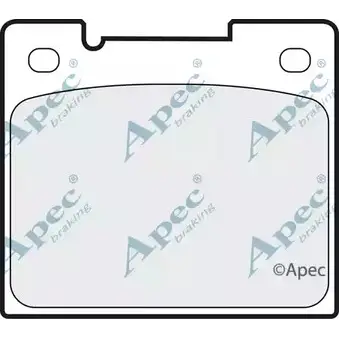 Тормозные колодки, дисковые, комплект APEC BRAKING 1265474625 RRQI03 PAD726 Q JMC47 изображение 0