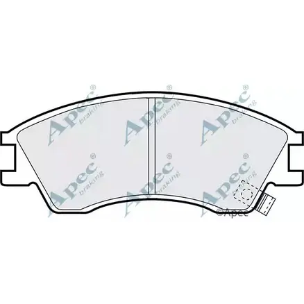 Тормозные колодки, дисковые, комплект APEC BRAKING VDUOZ 1265474897 ZKRXPT D PAD741 изображение 0