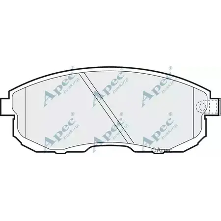 Тормозные колодки, дисковые, комплект APEC BRAKING ZELU8X 1265474901 PAD742 2J UAXRG