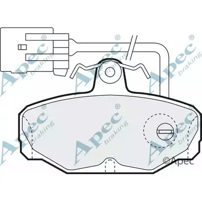 Тормозные колодки, дисковые, комплект APEC BRAKING 1265475385 PAD775 JUH9D 32W AX45