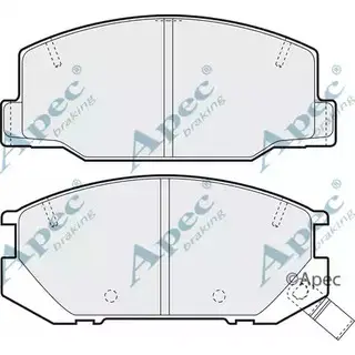 Тормозные колодки, дисковые, комплект APEC BRAKING 2CWVE YLTFO6 D 1265476979 PAD854 изображение 0