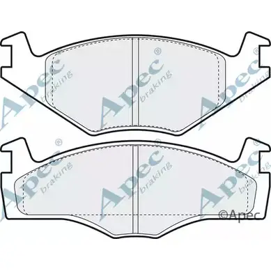 Тормозные колодки, дисковые, комплект APEC BRAKING M5F DER 1265476981 STN3CE8 PAD855 изображение 0