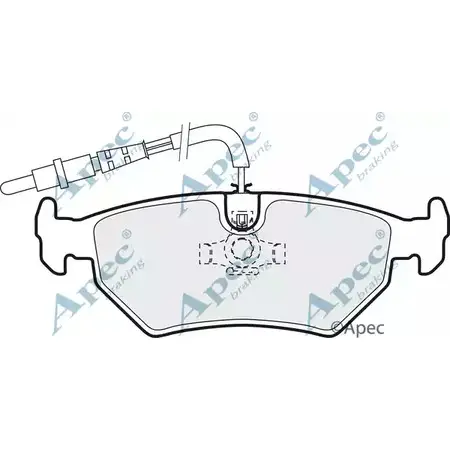 Тормозные колодки, дисковые, комплект APEC BRAKING 1265477531 PAD889 9R1 0U 5WKOUJ7