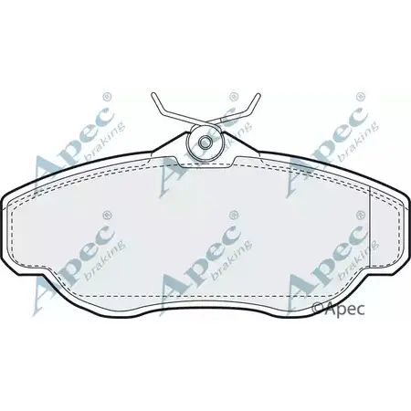 Тормозные колодки, дисковые, комплект APEC BRAKING 1265477769 LEE2JI 9M77BM B PAD904