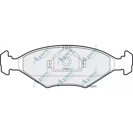 Тормозные колодки, дисковые, комплект APEC BRAKING PAD947 9K3I6 C4 4RHL4 1265478497